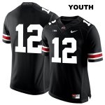 Youth NCAA Ohio State Buckeyes Matthew Baldwin #12 College Stitched No Name Authentic Nike White Number Black Football Jersey NE20L53RR